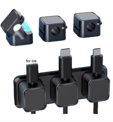 Magnetic Cable Clips – Adhesive Wire Organizer for Desk, Car, or Wall