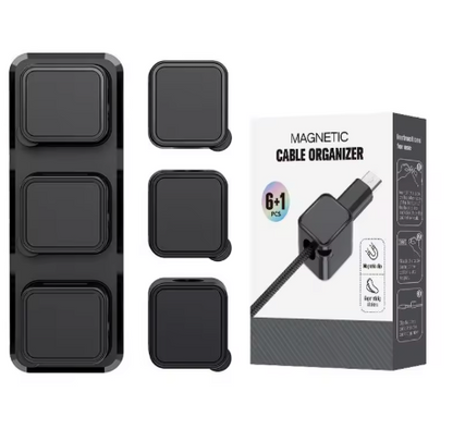 Magnetic Cable Clips – Adhesive Wire Organizer for Desk, Car, or Wall